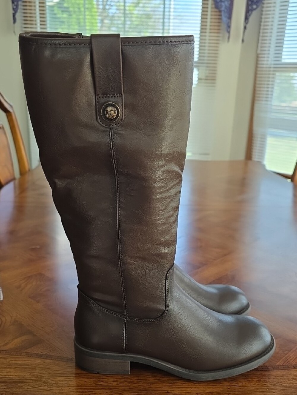 Frye And Co. Charlize Tall Riding Boots Dark Brown Women's Size 7M - NEW - Picture 4 of 10